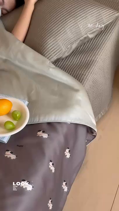 91家纺网 家纺一手货源 找家纺 汇庭2025新款奇趣夏被 马普尔棕