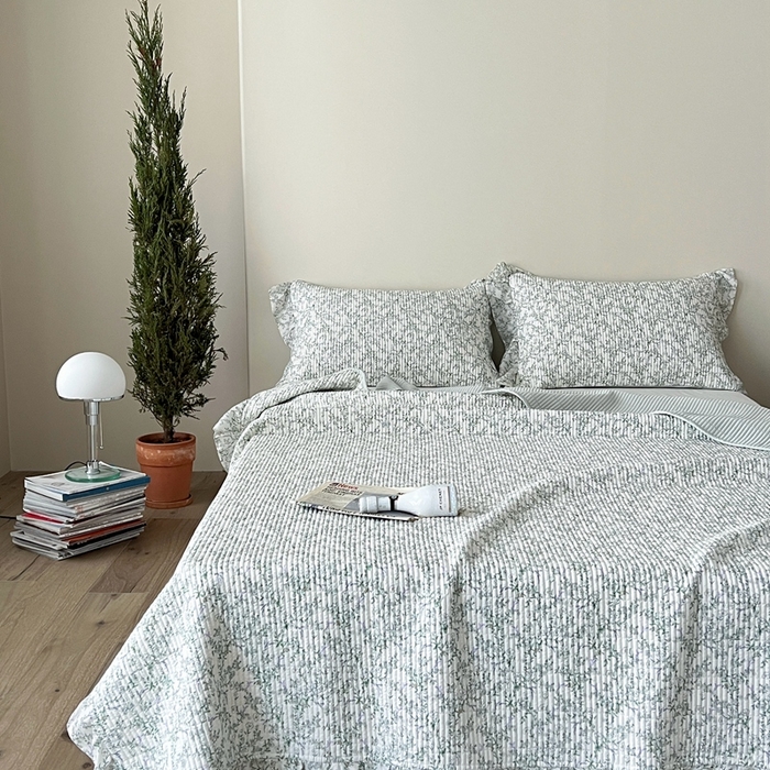 91家纺网 家纺一手货源 找家纺 （总）2025新款悠扬床盖三件套