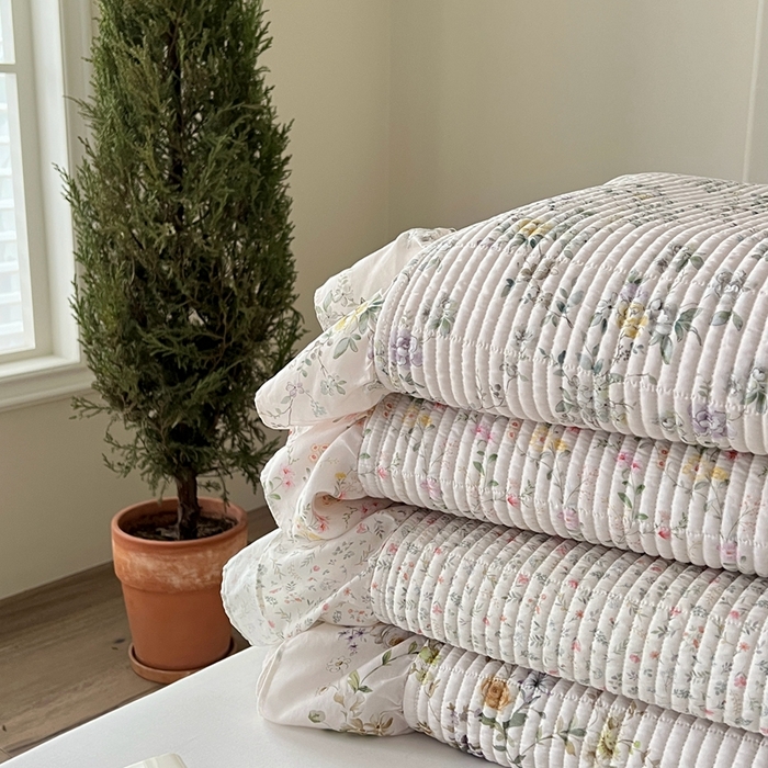 91家纺网 家纺一手货源 找家纺 （总）2025新款悠扬床盖三件套