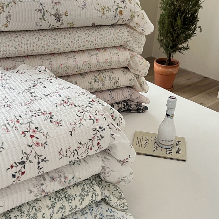 91家纺网 家纺一手货源 找家纺 （总）2025新款悠扬床盖三件套