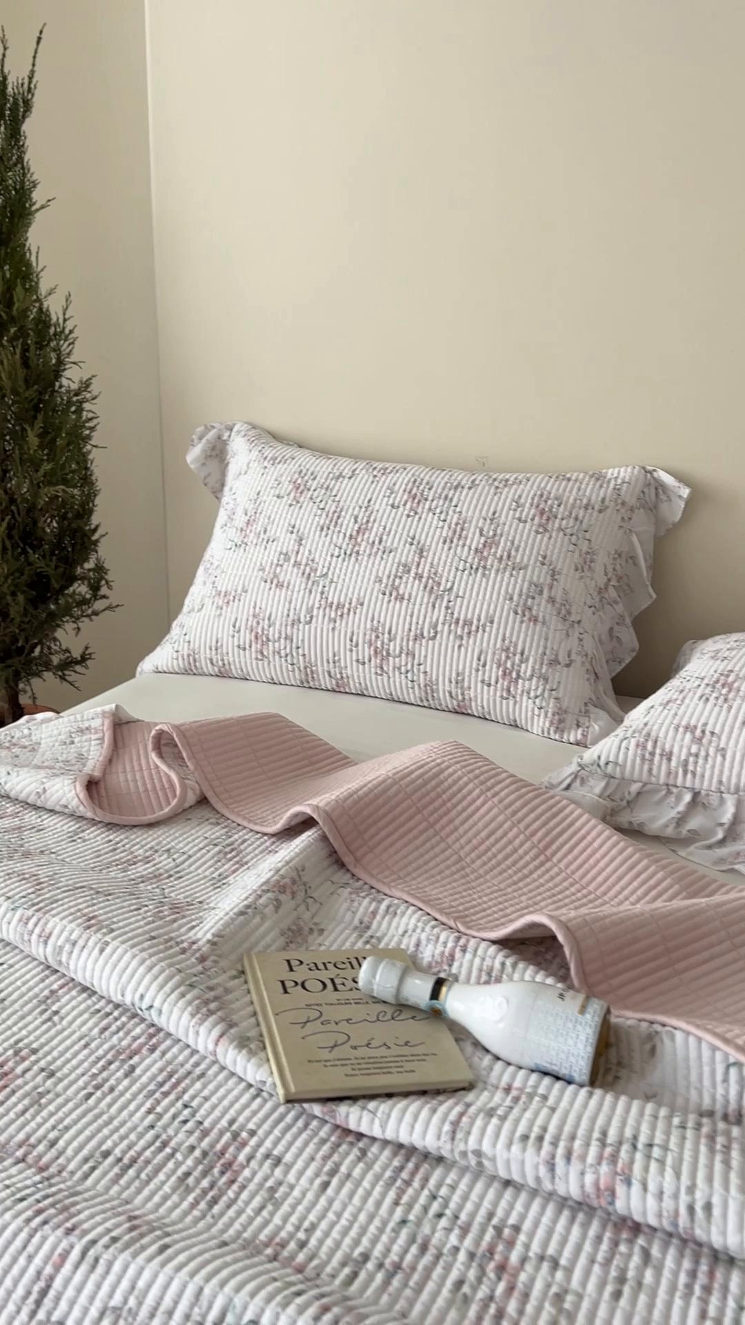 91家纺网 家纺一手货源 找家纺 2025新款悠扬床盖三件套 花古朵