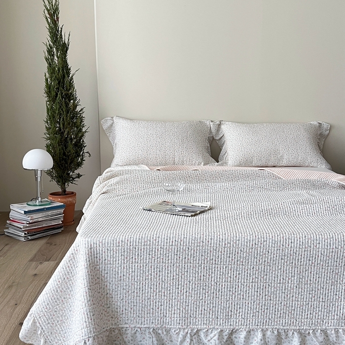 2025新款悠扬床盖三件套 夏瑾小花