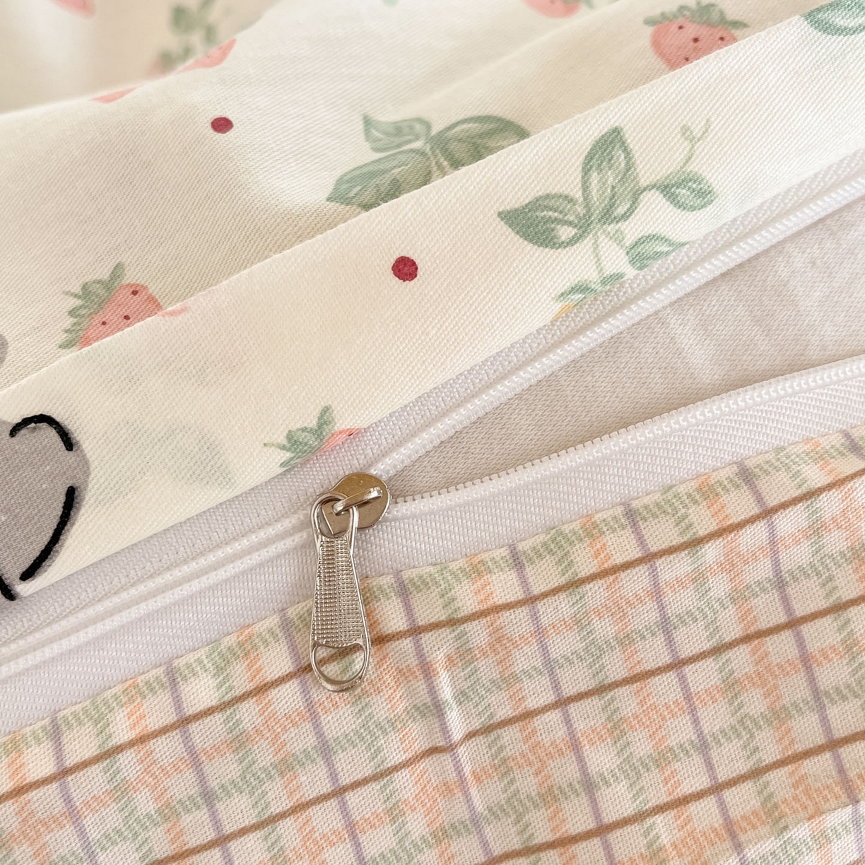 91家纺网 家纺一手货源 找家纺 铭成家纺 2025新款全棉印花学生三件套系列（提供买家秀） 弹唱小象