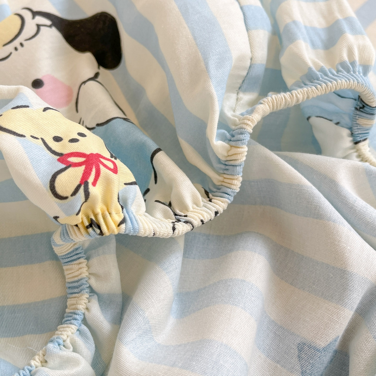 91家纺网 家纺一手货源 找家纺 铭成家纺 2025新款全棉印花学生三件套系列（提供买家秀） 酣睡狗