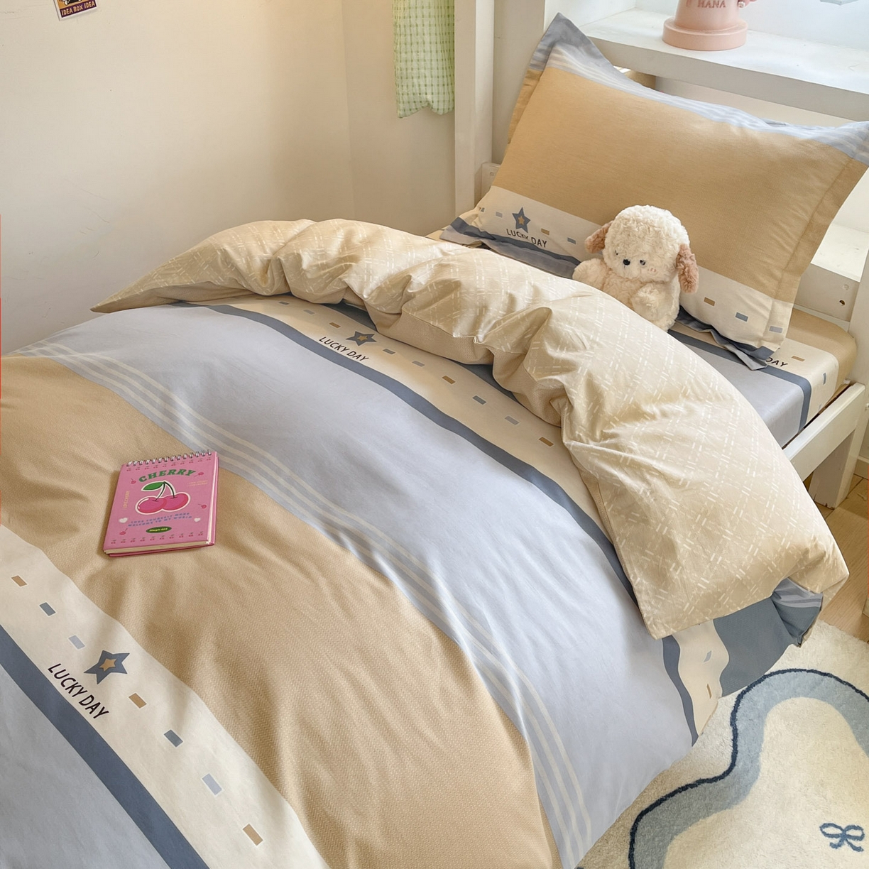 91家纺网 家纺一手货源 找家纺 铭成家纺 2025新款全棉印花学生三件套系列（提供买家秀） 华歌尔