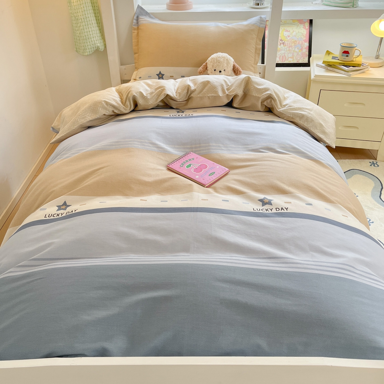 91家纺网 家纺一手货源 找家纺 铭成家纺 2025新款全棉印花学生三件套系列（提供买家秀） 华歌尔