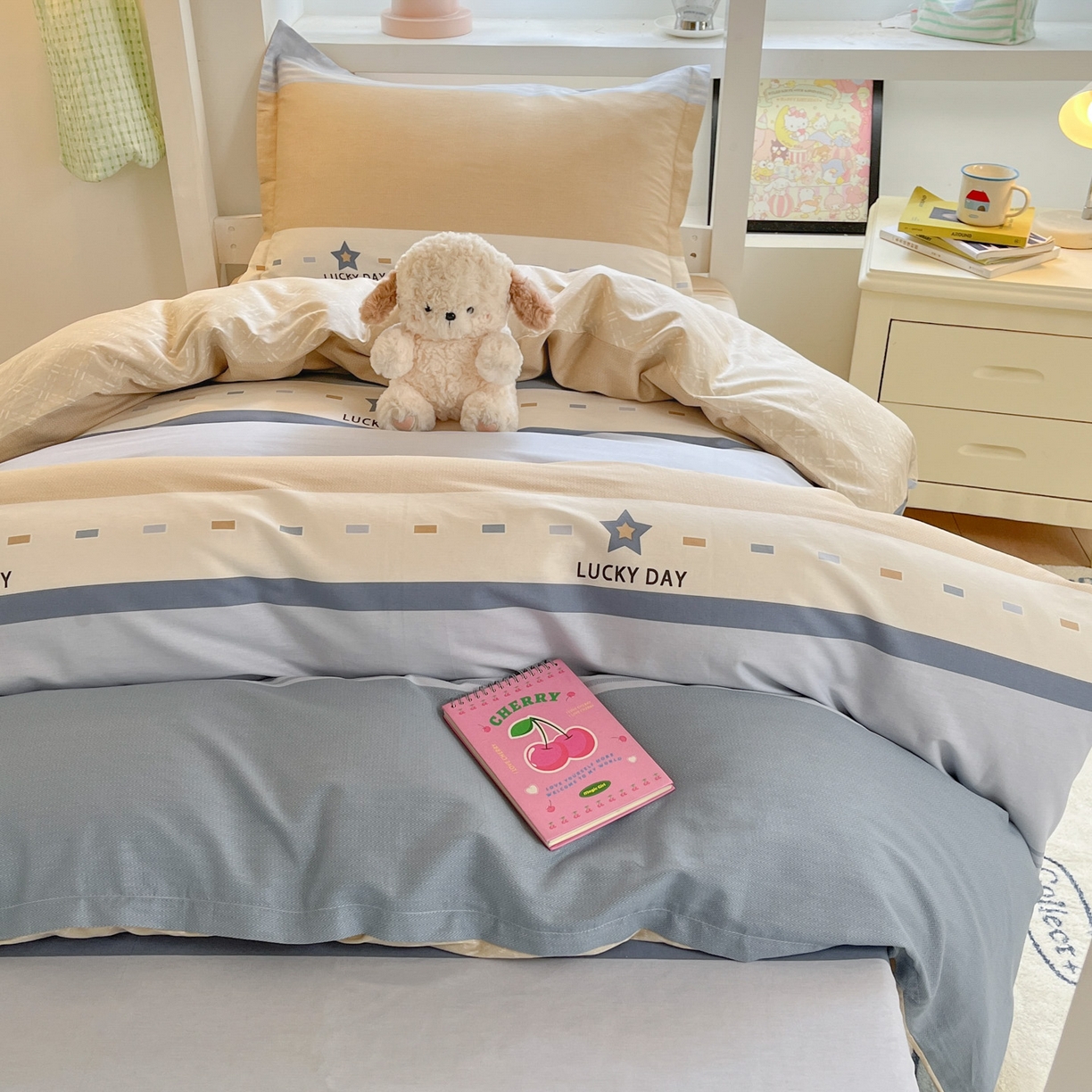 91家纺网 家纺一手货源 找家纺 铭成家纺 2025新款全棉印花学生三件套系列（提供买家秀） 华歌尔