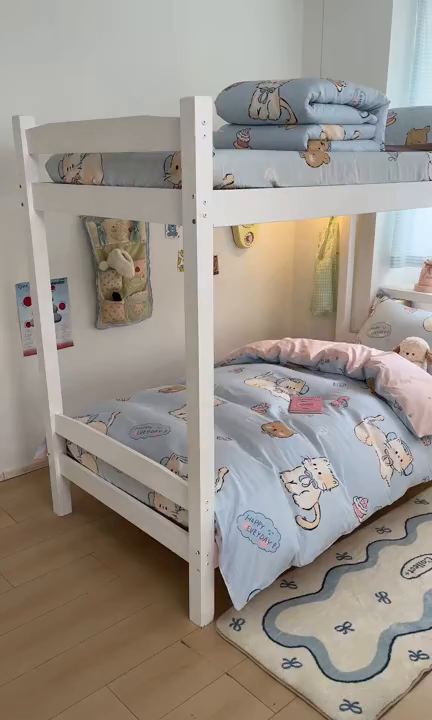 91家纺网 家纺一手货源 找家纺 铭成家纺 2025新款全棉印花学生三件套系列（提供买家秀） 可爱小咪