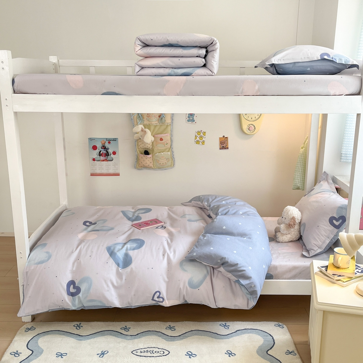 91家纺网 家纺一手货源 找家纺 铭成家纺 2025新款全棉印花学生三件套系列（提供买家秀） 浪漫心语