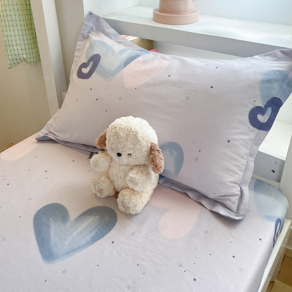 91家纺网 家纺一手货源 找家纺 铭成家纺 2025新款全棉印花学生三件套系列（提供买家秀） 浪漫心语