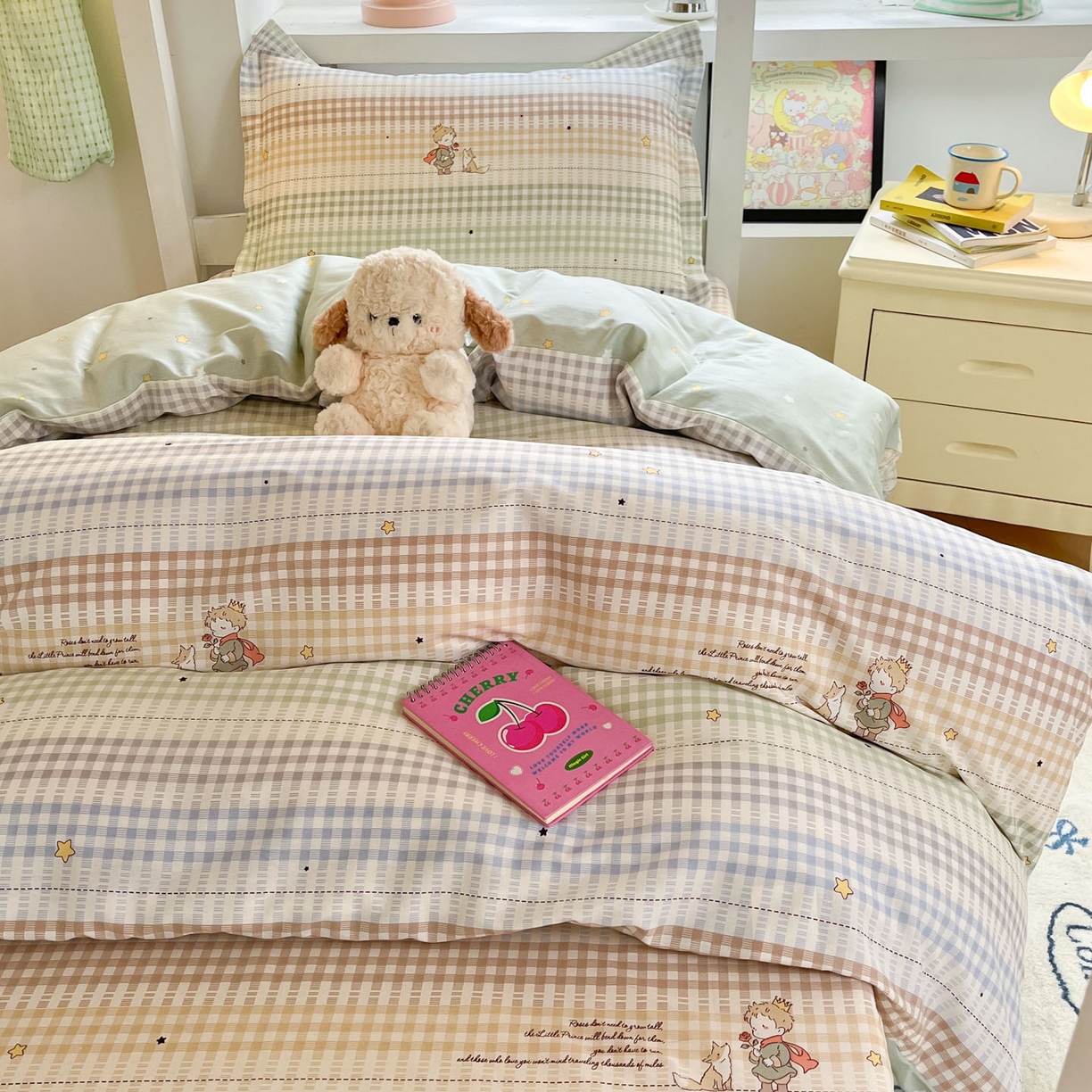 91家纺网 家纺一手货源 找家纺 铭成家纺 2025新款全棉印花学生三件套系列（提供买家秀） 美梦小王子