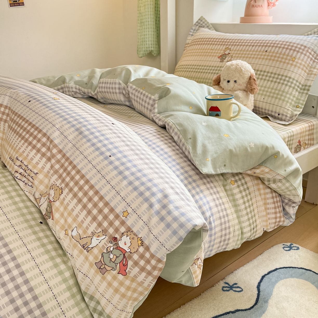 91家纺网 家纺一手货源 找家纺 铭成家纺 2025新款全棉印花学生三件套系列（提供买家秀） 美梦小王子