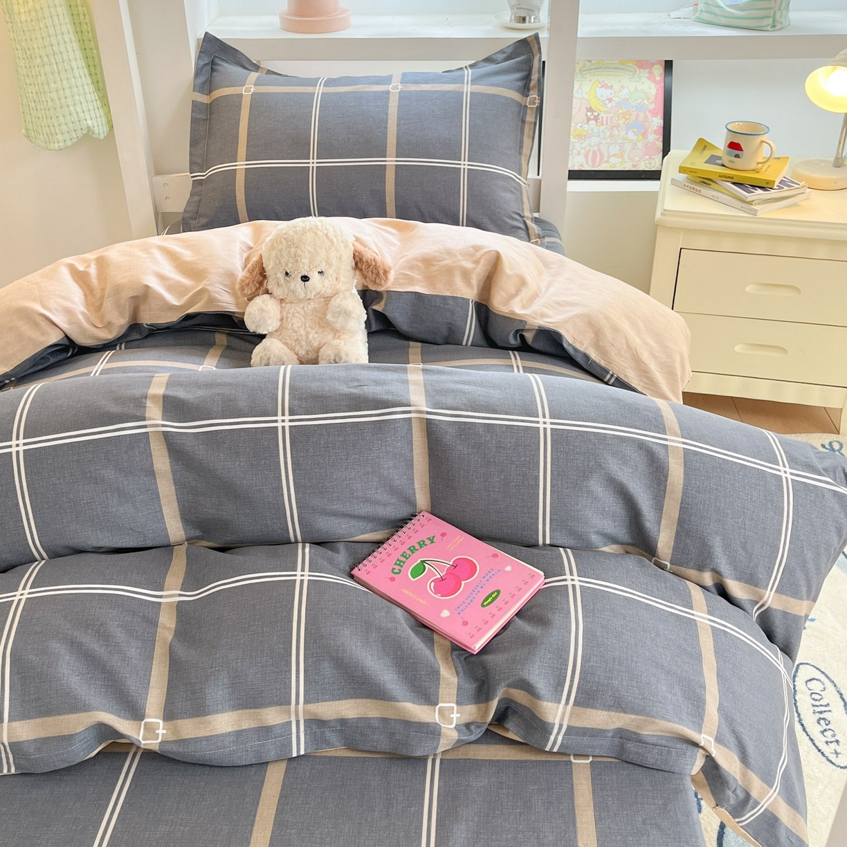 91家纺网 家纺一手货源 找家纺 铭成家纺 2025新款全棉印花学生三件套系列（提供买家秀） 米拉