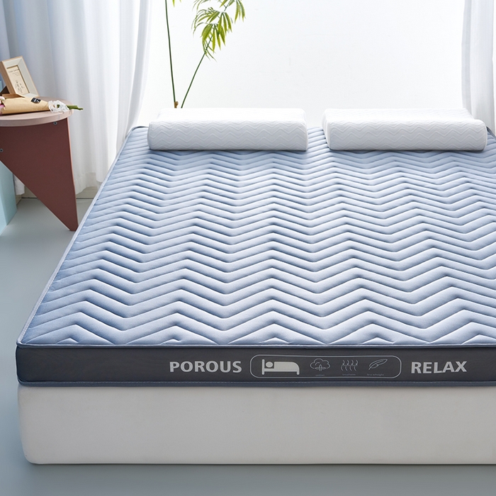 91家纺网 家纺一手货源 找家纺 合纵跨境工厂 2025新款17/25D记忆海绵床垫跨境外贸JIT一件代发TEMU亚马逊希音包过核价立体波浪款 立体波浪-灰 5cm