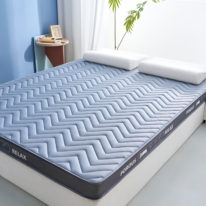 91家纺网 家纺一手货源 找家纺 合纵跨境工厂 2025新款17/25D记忆海绵床垫跨境外贸JIT一件代发TEMU亚马逊希音包过核价立体波浪款 立体波浪-灰 5cm