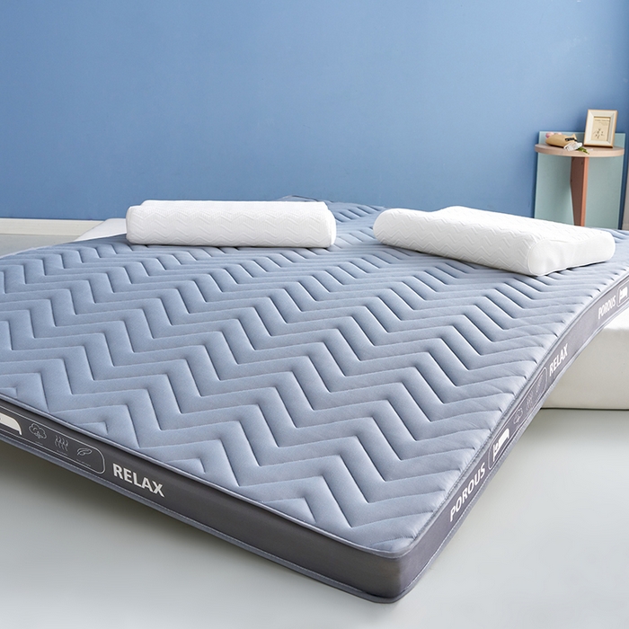 91家纺网 家纺一手货源 找家纺 合纵跨境工厂 2025新款17/25D记忆海绵床垫跨境外贸JIT一件代发TEMU亚马逊希音包过核价立体波浪款 立体波浪-灰 5cm