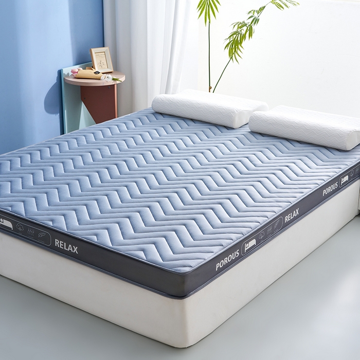 91家纺网 家纺一手货源 找家纺 合纵跨境工厂 2025新款17/25D记忆海绵床垫跨境外贸JIT一件代发TEMU亚马逊希音包过核价立体波浪款 立体波浪-灰 9cm