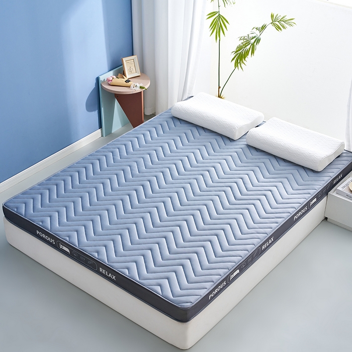 91家纺网 家纺一手货源 找家纺 合纵跨境工厂 2025新款17/25D记忆海绵床垫跨境外贸JIT一件代发TEMU亚马逊希音包过核价立体波浪款 立体波浪-灰 9cm