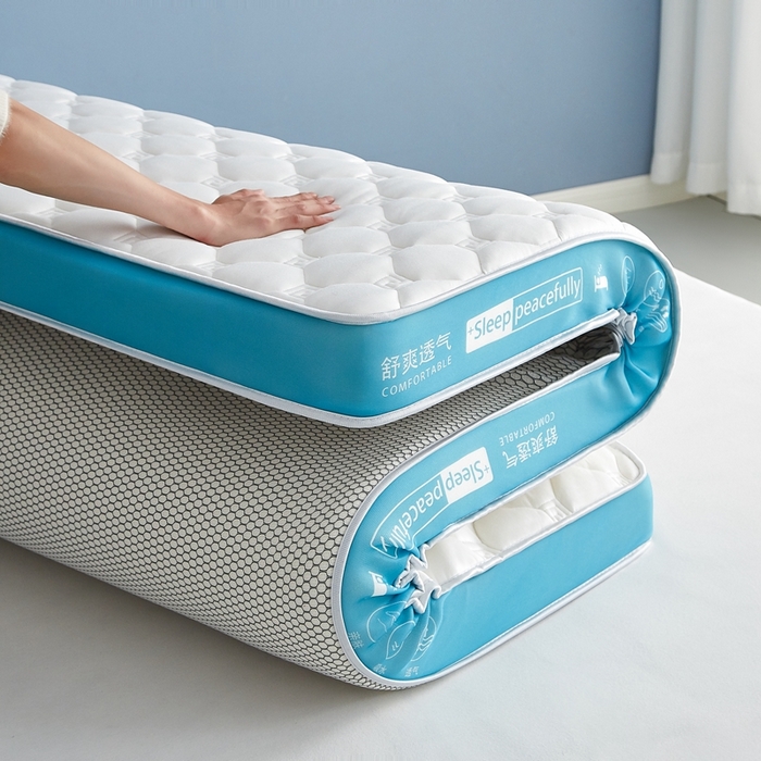 91家纺网 家纺一手货源 找家纺 （总）合纵跨境工厂 2025新款17/25D记忆海绵床垫跨境外贸JIT一件代发TEMU亚马逊希音包过核价立体水波纹