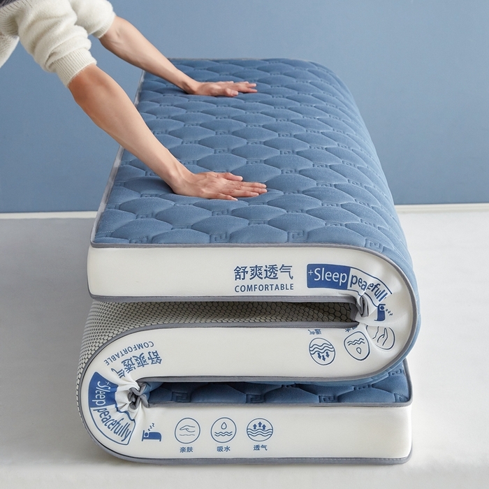 91家纺网 家纺一手货源 找家纺 （总）合纵跨境工厂 2025新款17/25D记忆海绵床垫跨境外贸JIT一件代发TEMU亚马逊希音包过核价立体水波纹