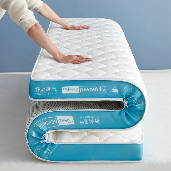 91家纺网 家纺一手货源 找家纺 合纵跨境工厂 2025新款17/25D记忆海绵床垫跨境外贸JIT一件代发TEMU亚马逊希音包过核价立体水波纹 立体回字格天然边白