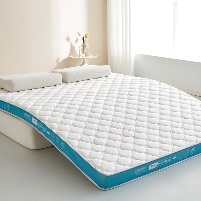 91家纺网 家纺一手货源 找家纺 合纵跨境工厂 2025新款17/25D记忆海绵床垫跨境外贸JIT一件代发TEMU亚马逊希音包过核价立体水波纹 立体回字格天然边白