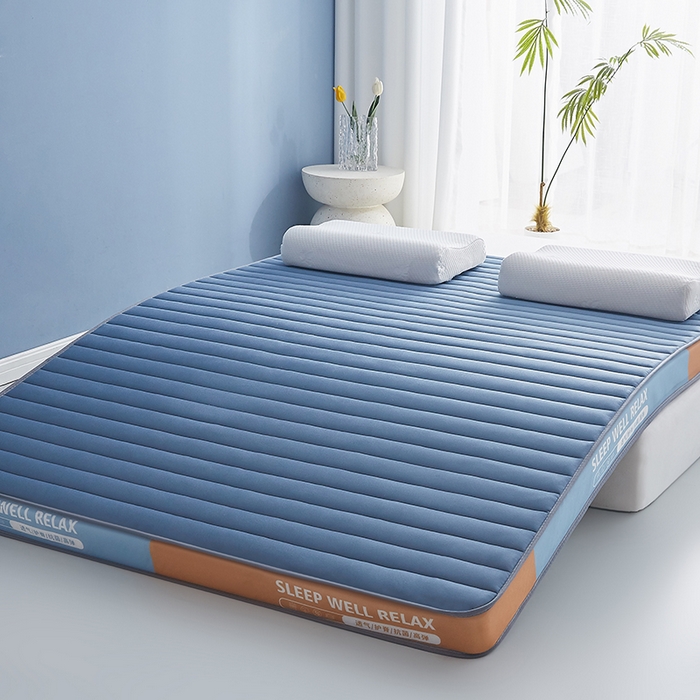 91家纺网 家纺一手货源 找家纺 （总）合纵跨境工厂 2025新款记忆海绵床垫跨境外贸JIT一件代发TEMU亚马逊希音包过核价立体横条