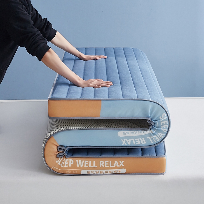 91家纺网 家纺一手货源 找家纺 （总）合纵跨境工厂 2025新款记忆海绵床垫跨境外贸JIT一件代发TEMU亚马逊希音包过核价立体横条