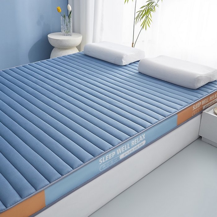 91家纺网 家纺一手货源 找家纺 （总）合纵跨境工厂 2025新款记忆海绵床垫跨境外贸JIT一件代发TEMU亚马逊希音包过核价立体横条