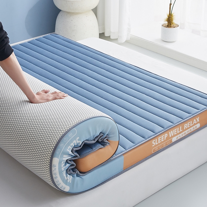 91家纺网 家纺一手货源 找家纺 （总）合纵跨境工厂 2025新款记忆海绵床垫跨境外贸JIT一件代发TEMU亚马逊希音包过核价立体横条