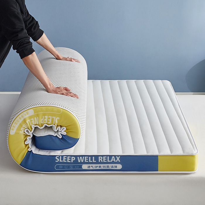 91家纺网 家纺一手货源 找家纺 （总）合纵跨境工厂 2025新款记忆海绵床垫跨境外贸JIT一件代发TEMU亚马逊希音包过核价立体横条