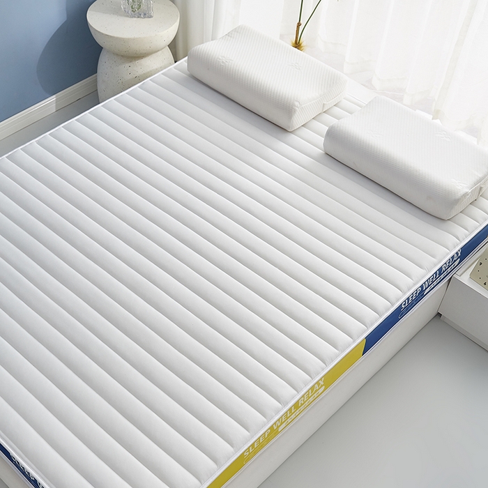 91家纺网 家纺一手货源 找家纺 合纵跨境工厂 2025新款记忆海绵床垫跨境外贸JIT一件代发TEMU亚马逊希音包过核价立体横条 立体横条-白 5cm