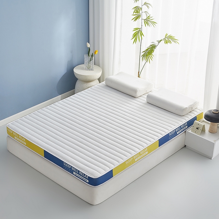 91家纺网 家纺一手货源 找家纺 合纵跨境工厂 2025新款记忆海绵床垫跨境外贸JIT一件代发TEMU亚马逊希音包过核价立体横条 立体横条-白 5cm