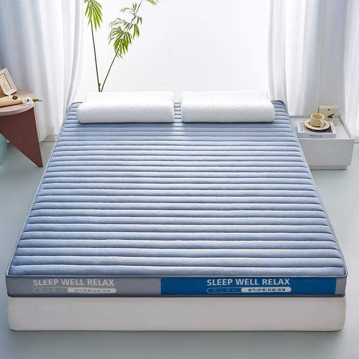 91家纺网 家纺一手货源 找家纺 合纵跨境工厂 2025新款记忆海绵床垫跨境外贸JIT一件代发TEMU亚马逊希音包过核价立体横条 立体横条-灰 5cm