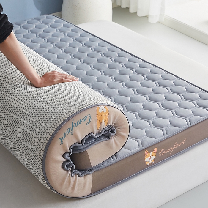 91家纺网 家纺一手货源 找家纺 合纵跨境工厂 2025新款17/25D记忆海绵床垫跨境外贸JIT一件代发TEMU亚马逊希音包过核价立体水波纹核价立体球形 立体球形-灰 5cm