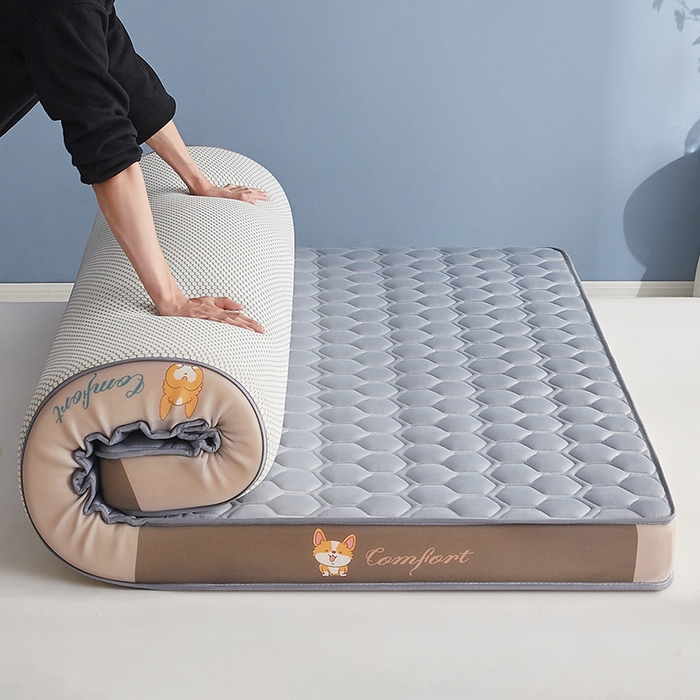 91家纺网 家纺一手货源 找家纺 合纵跨境工厂 2025新款17/25D记忆海绵床垫跨境外贸JIT一件代发TEMU亚马逊希音包过核价立体水波纹核价立体球形 立体球形-灰 5cm