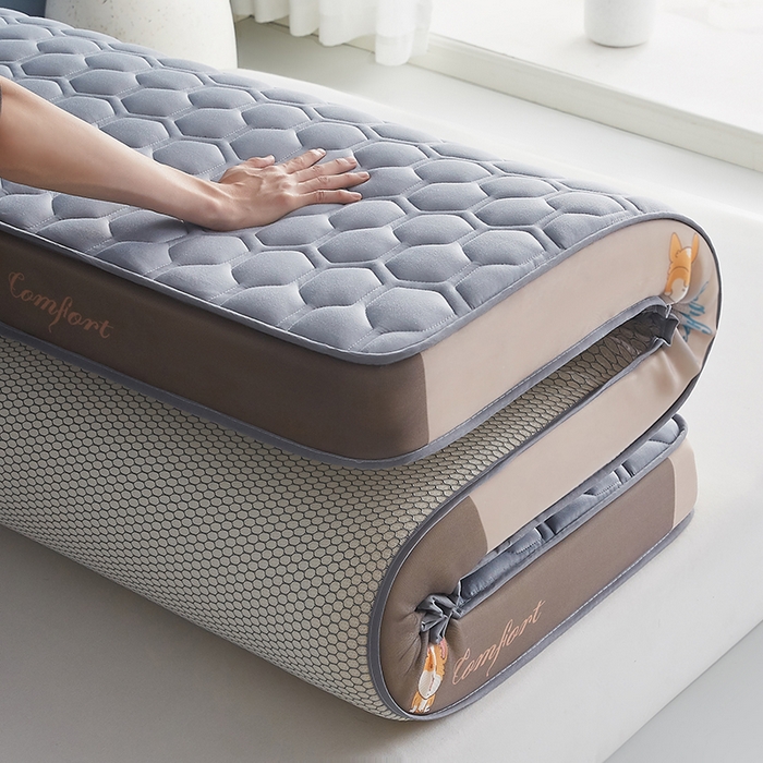 91家纺网 家纺一手货源 找家纺 合纵跨境工厂 2025新款17/25D记忆海绵床垫跨境外贸JIT一件代发TEMU亚马逊希音包过核价立体水波纹核价立体球形 立体球形-灰 5cm