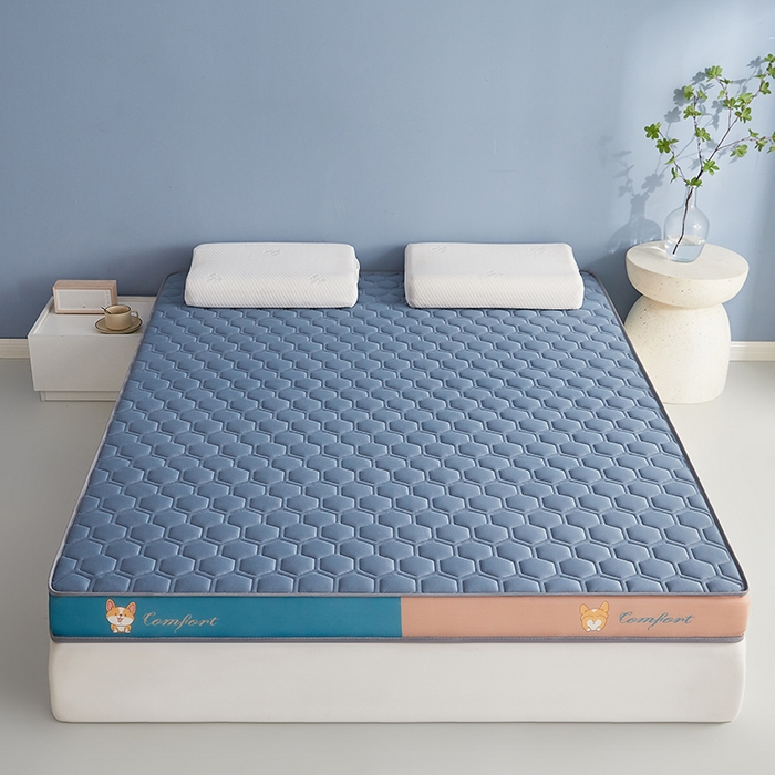 91家纺网 家纺一手货源 找家纺 合纵跨境工厂 2025新款17/25D记忆海绵床垫跨境外贸JIT一件代发TEMU亚马逊希音包过核价立体水波纹核价立体球形 立体球形-蓝 5cm