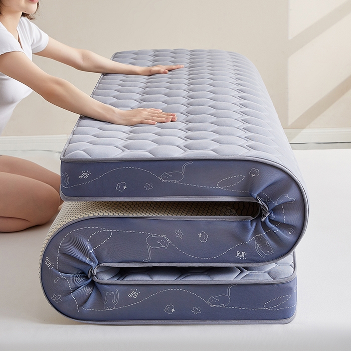 91家纺网 家纺一手货源 找家纺 合纵跨境工厂 2025新款17/25D记忆海绵床垫跨境外贸JIT一件代发TEMU亚马逊希音包过核价立体球形小猫 立体球形小猫-灰 5cm