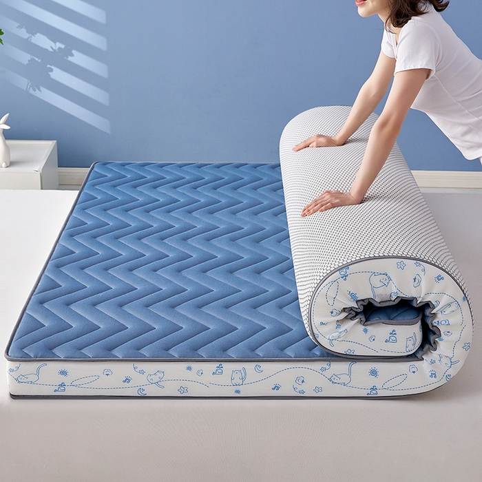 91家纺网 家纺一手货源 找家纺 （总）合纵跨境工厂 2025新款17/25D记忆海绵床垫跨境外贸JIT一件代发TEMU亚马逊希音包过核价立体月亮款