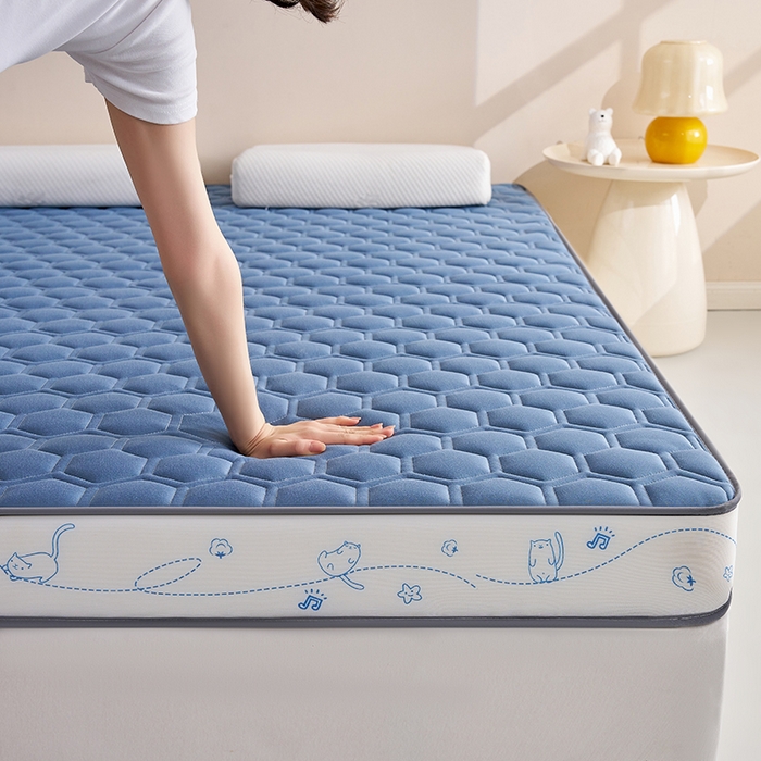 91家纺网 家纺一手货源 找家纺 合纵跨境工厂 2025新款17/25D记忆海绵床垫跨境外贸JIT一件代发TEMU亚马逊希音包过核价立体球形小猫 立体球形小猫-蓝 9cm