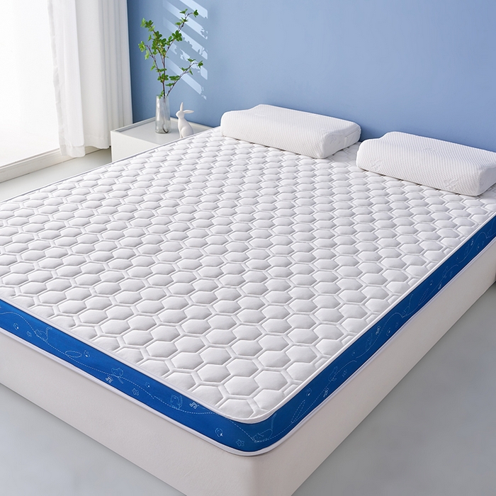 91家纺网 家纺一手货源 找家纺 合纵跨境工厂 2025新款17/25D记忆海绵床垫跨境外贸JIT一件代发TEMU亚马逊希音包过核价立体球形小猫 立体球形小猫-蓝边白 9cm