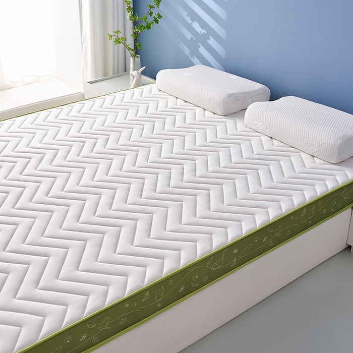 91家纺网 家纺一手货源 找家纺 合纵跨境工厂 2025新款17/25D记忆海绵床垫跨境外贸JIT一件代发TEMU亚马逊希音包过核价立体月亮款 立体月亮款-绿边白 5cm