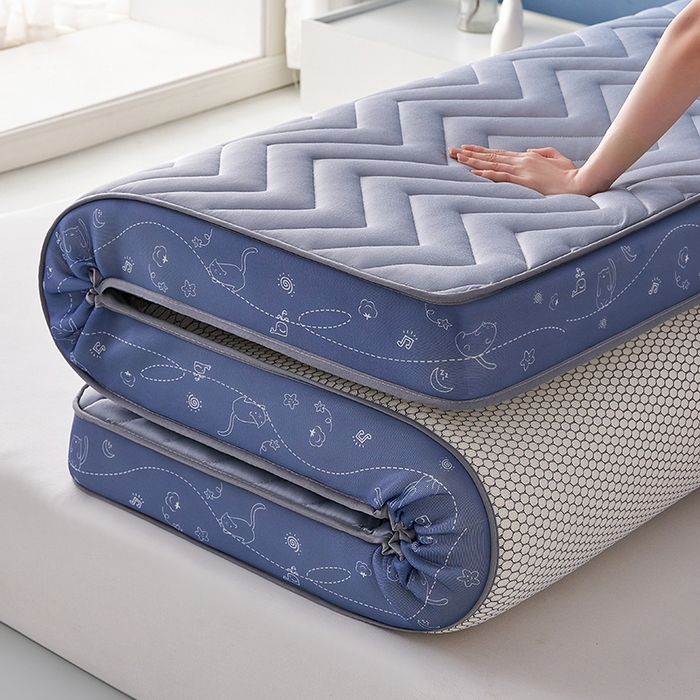 91家纺网 家纺一手货源 找家纺 合纵跨境工厂 2025新款17/25D记忆海绵床垫跨境外贸JIT一件代发TEMU亚马逊希音包过核价立体月亮款 立体月亮款-灰 5cm