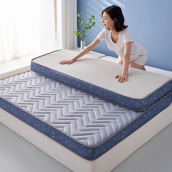 91家纺网 家纺一手货源 找家纺 合纵跨境工厂 2025新款17/25D记忆海绵床垫跨境外贸JIT一件代发TEMU亚马逊希音包过核价立体月亮款 立体月亮款-灰 5cm