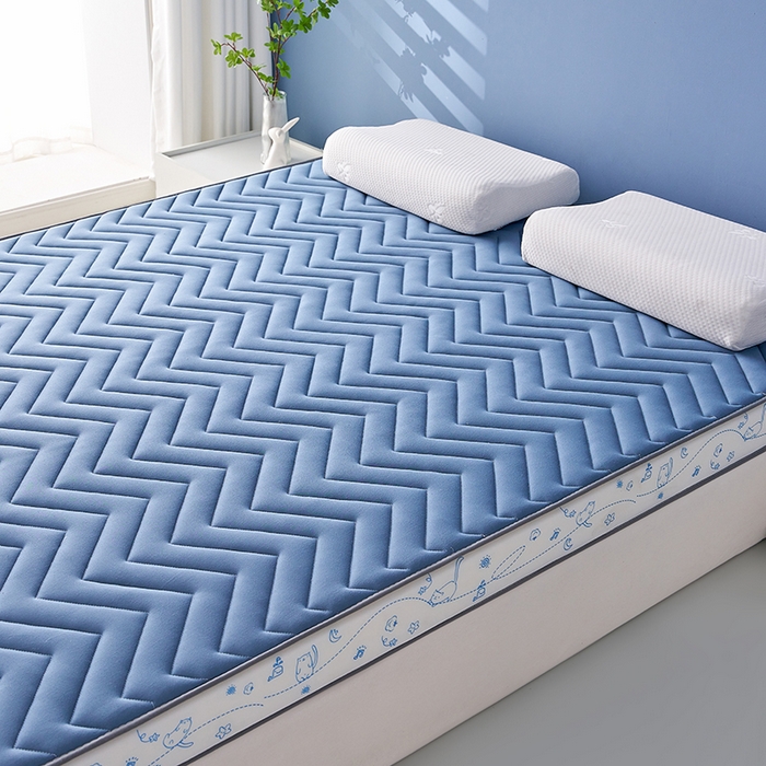 91家纺网 家纺一手货源 找家纺 合纵跨境工厂 2025新款17/25D记忆海绵床垫跨境外贸JIT一件代发TEMU亚马逊希音包过核价立体月亮款 立体月亮款-蓝 9cm