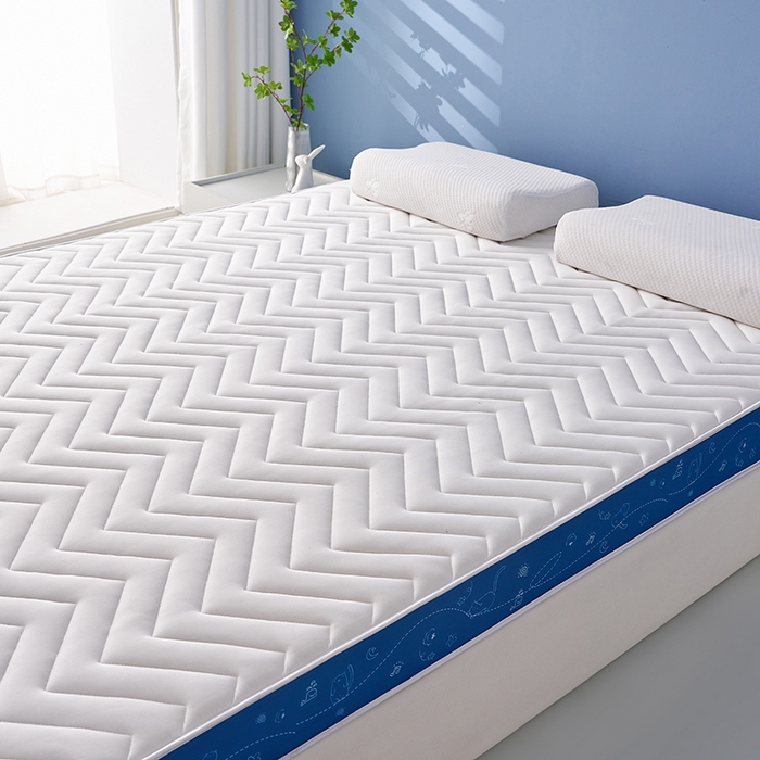 91家纺网 家纺一手货源 找家纺 合纵跨境工厂 2025新款17/25D记忆海绵床垫跨境外贸JIT一件代发TEMU亚马逊希音包过核价立体月亮款 立体月亮款-蓝边白 9cm