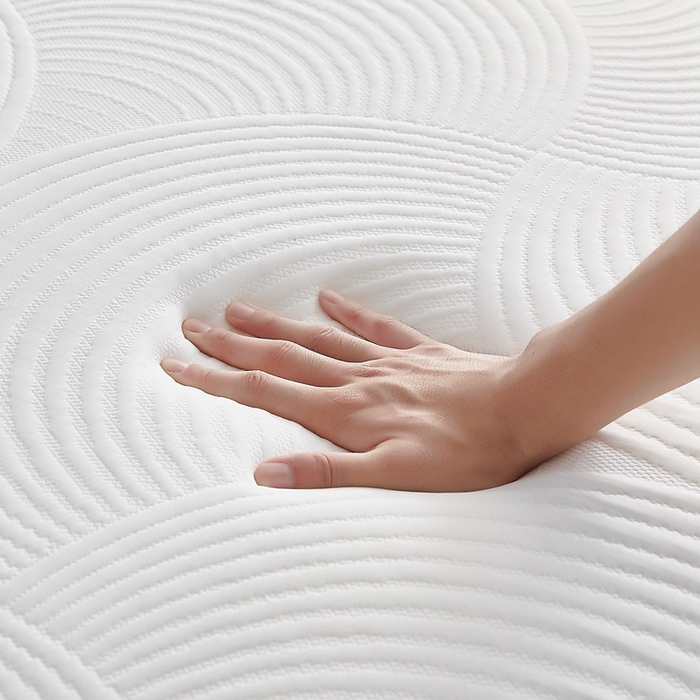 91家纺网 家纺一手货源 找家纺 合纵跨境工厂 2025新款17/25D记忆海绵床垫跨境外贸JIT一件代发TEMU亚马逊希音包过核价立体水波纹 立体水波纹针织咖边白