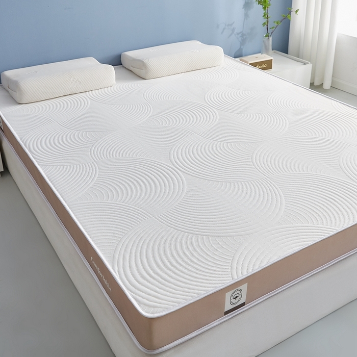 91家纺网 家纺一手货源 找家纺 合纵跨境工厂 2025新款17/25D记忆海绵床垫跨境外贸JIT一件代发TEMU亚马逊希音包过核价立体水波纹 立体水波纹针织咖边白