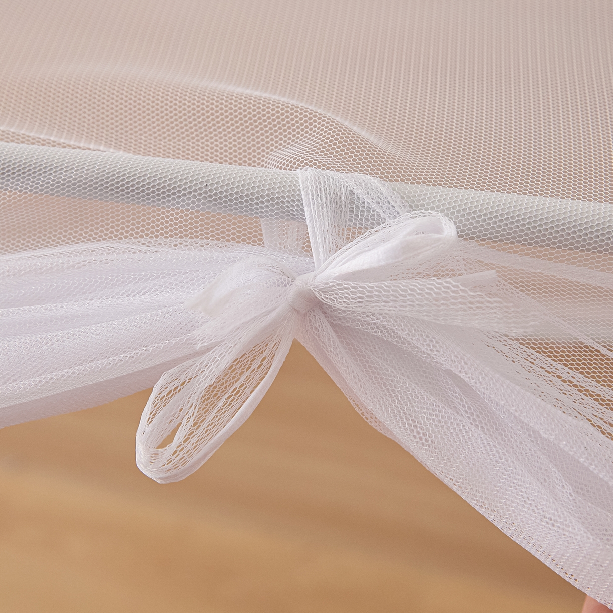 91家纺网 家纺一手货源 找家纺 世婕 2025新款简约纯色学生宿舍蚊帐 简约-卡其